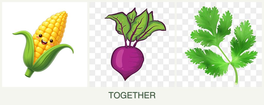 Can you plant corn, beets and parsley together?