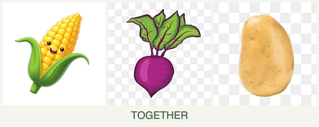 Can you plant corn, beets and potatoes together?