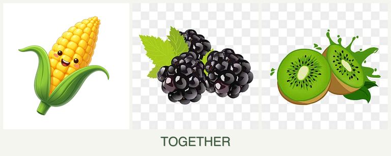 Can you plant corn, blackberries and kiwi together?