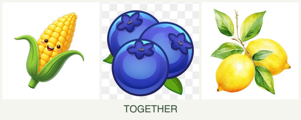 Can you plant corn, blueberries and lemons together?