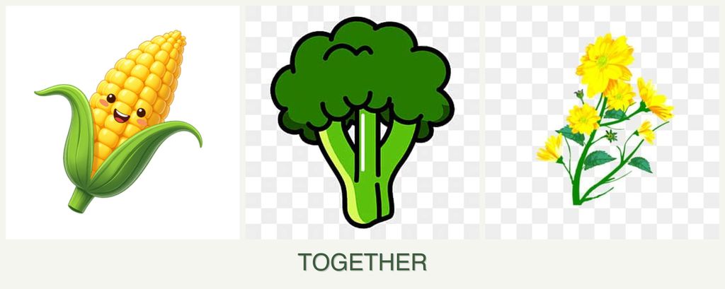 Can you plant corn, broccoli and calendula together?