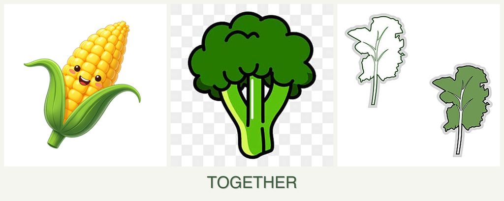 Can you plant corn, broccoli and kale together?
