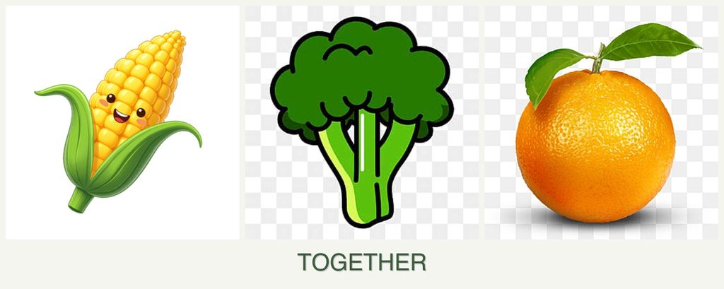 Can you plant corn, broccoli and oranges together?