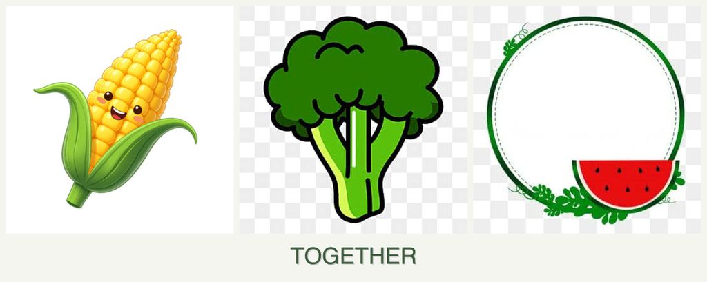 Can you plant corn, broccoli and watermelons together?