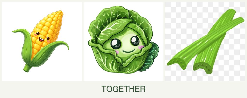 Can you plant corn, cabbage and celery together?