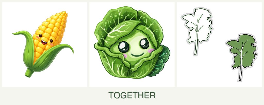 Can you plant corn, cabbage and kale together?