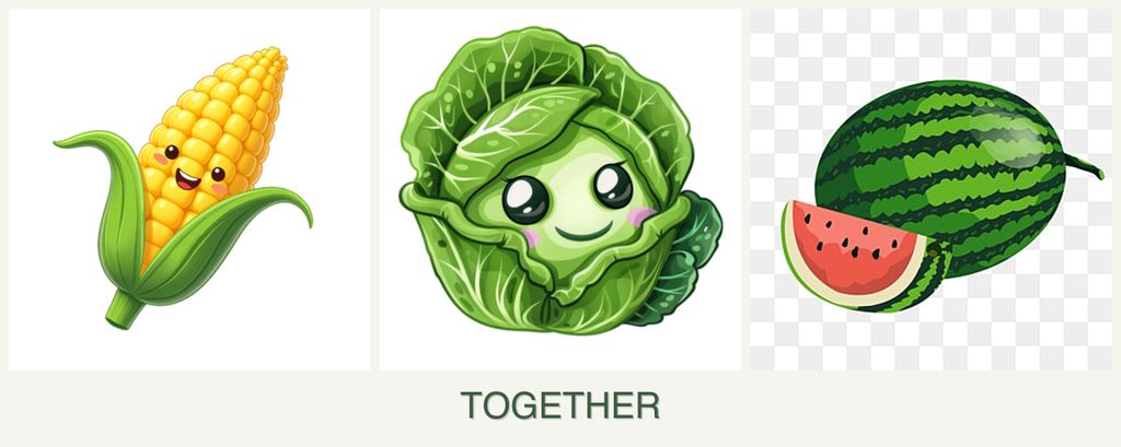 Can you plant corn, cabbage and melons together?