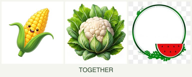 Can you plant corn, cauliflower and watermelons together?