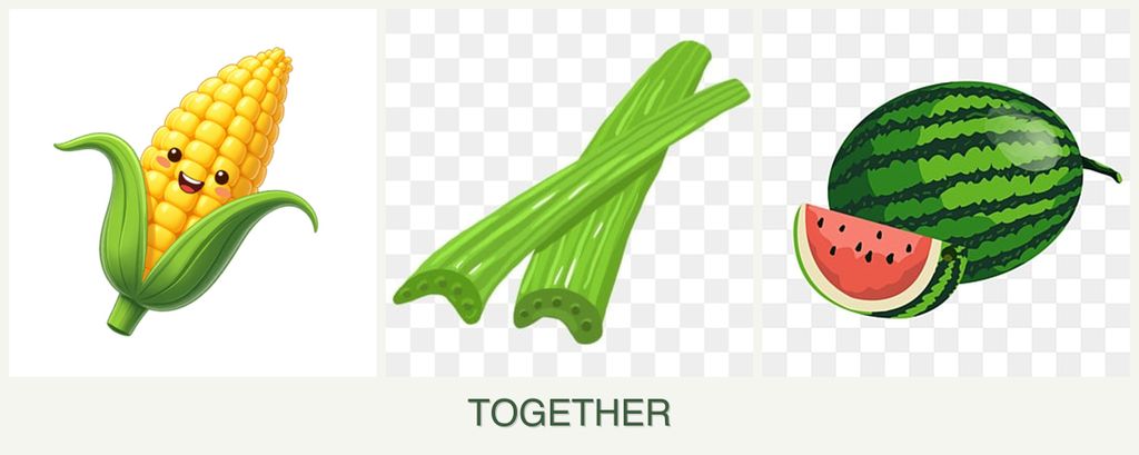 Can you plant corn, celery and melons together?