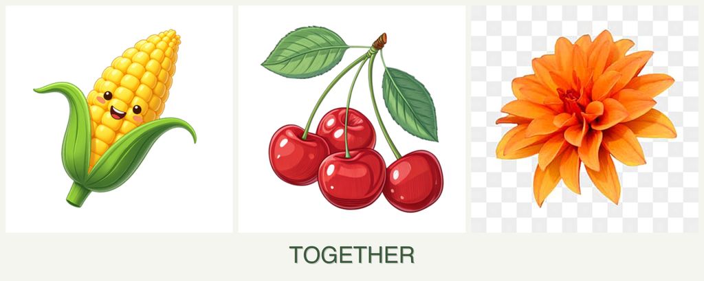 Can you plant corn, cherries and dahlias together?