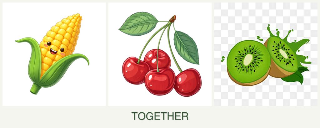 Can you plant corn, cherries and kiwi together?