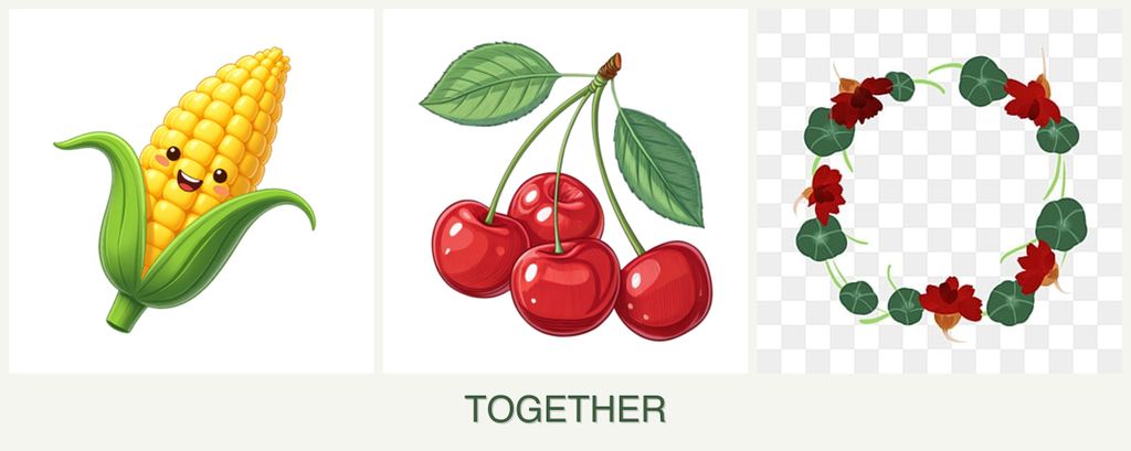 Can you plant corn, cherries and nasturtiums together?