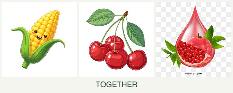 Can you plant corn, cherries and pomegranates together?