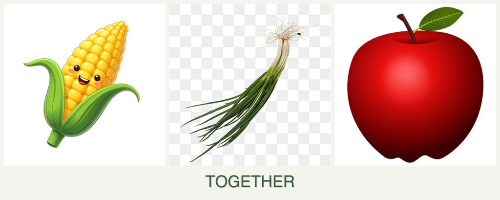 Can you plant corn, chives and apples together?