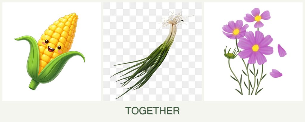 Can you plant corn, chives and cosmos together?