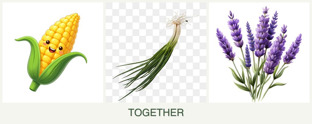 Can you plant corn, chives and lavender together?