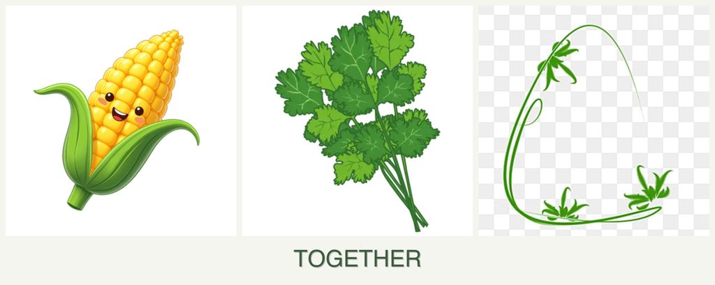 Can you plant corn, cilantro and tarragon together?