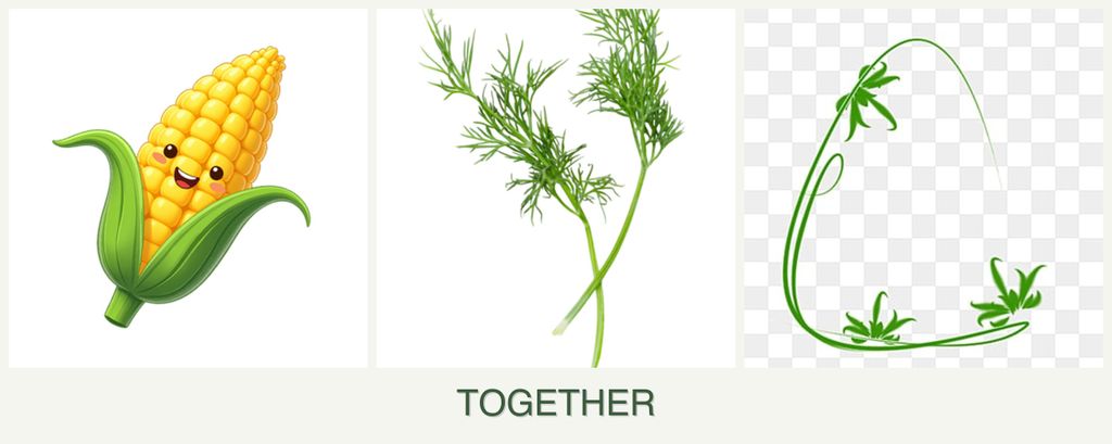 Can you plant corn, dill and tarragon together?