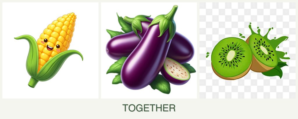 Can you plant corn, eggplant and kiwi together?