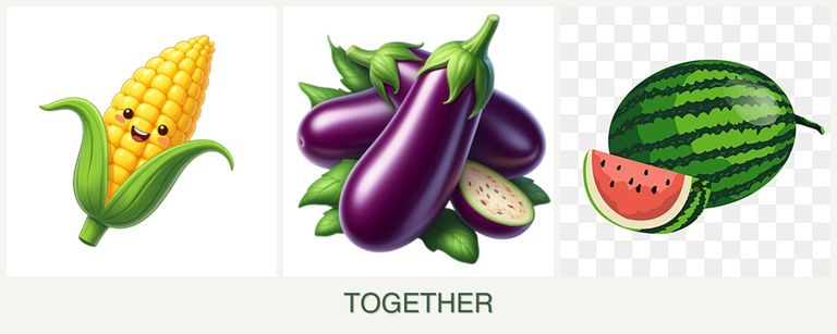 Can you plant corn, eggplant and melons together?
