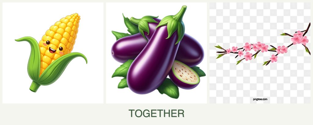 Can you plant corn, eggplant and peaches together?