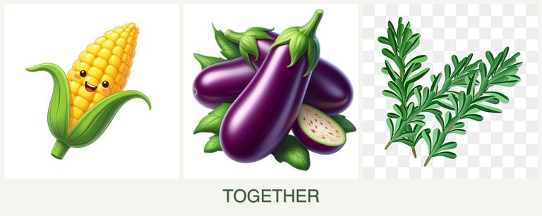 Can you plant corn, eggplant and rosemary together?