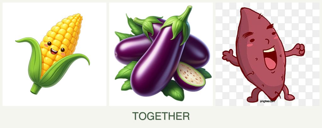 Can you plant corn, eggplant and sweet potatoes together?
