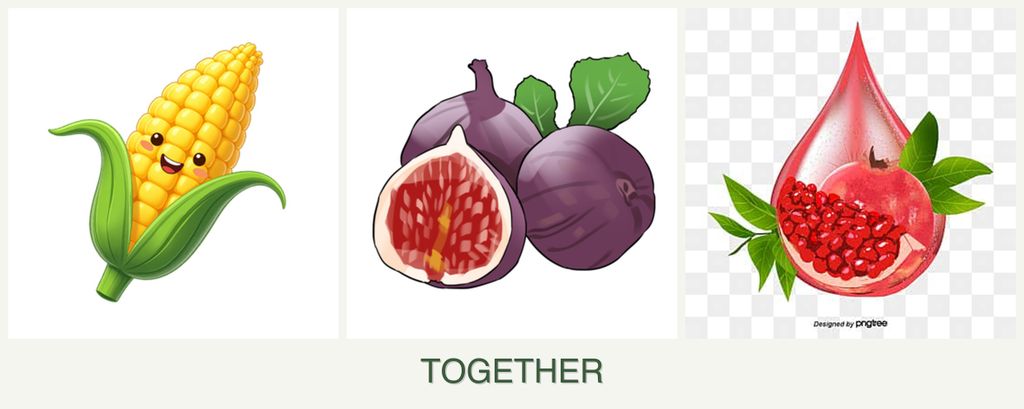 Can you plant corn, figs and pomegranates together?