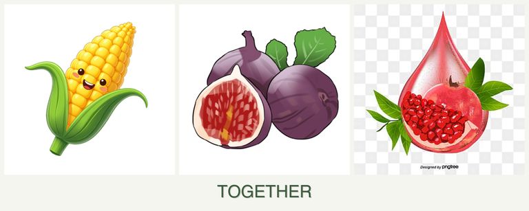 Can you plant corn, figs and pomegranates together?