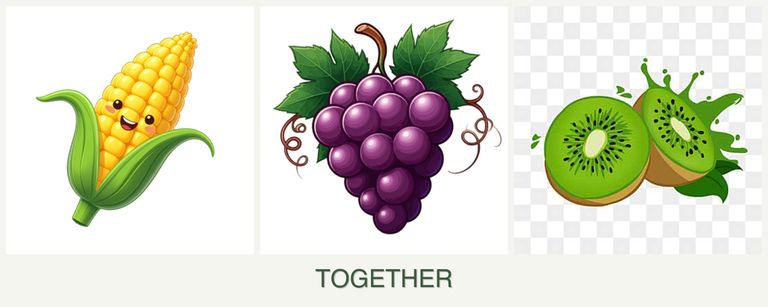 Can you plant corn, grapes and kiwi together?