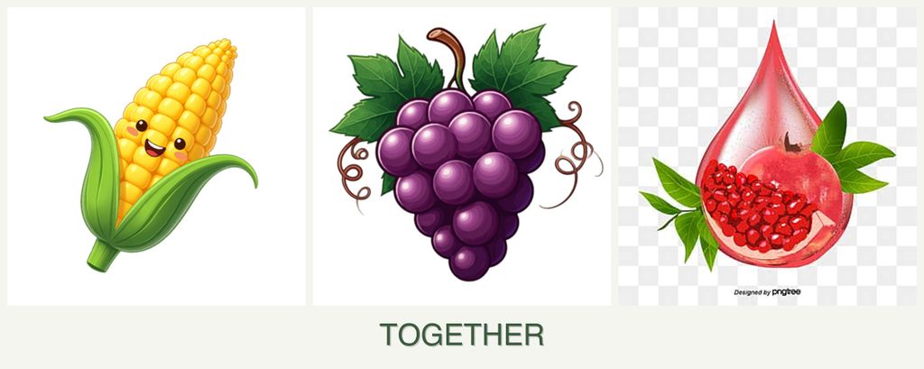 Can you plant corn, grapes and pomegranates together?