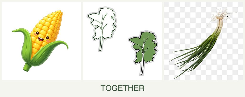 Can you plant corn, kale and chives together?