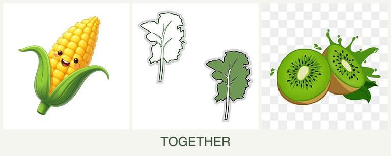 Can you plant corn, kale and kiwi together?