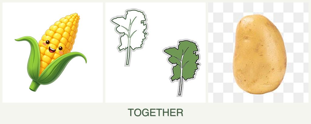 Can you plant corn, kale and potatoes together?