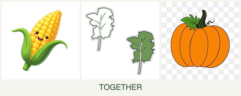 Can you plant corn, kale and pumpkin together?