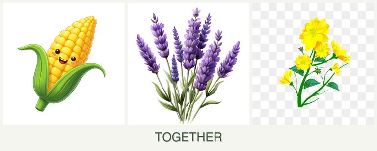 Can you plant corn, lavender and calendula together?