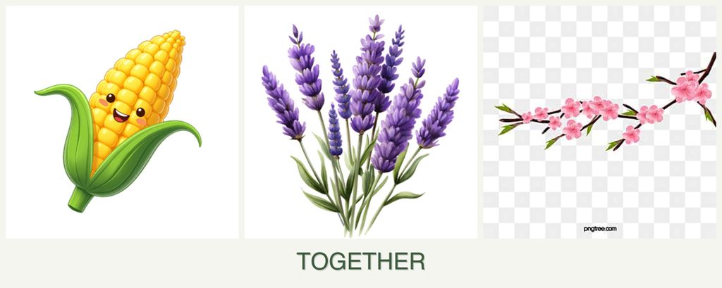 Can you plant corn, lavender and peaches together?