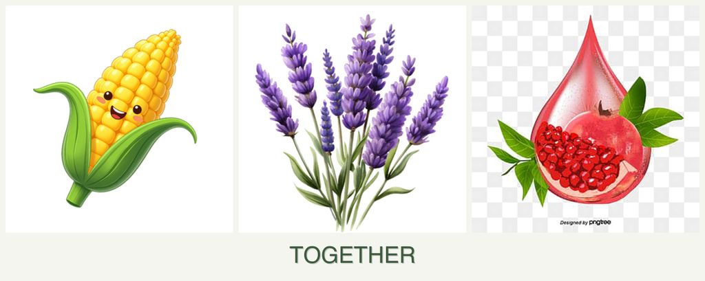 Can you plant corn, lavender and pomegranates together?