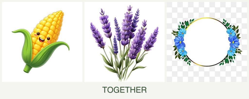 Can you plant corn, lavender and zinnias together?