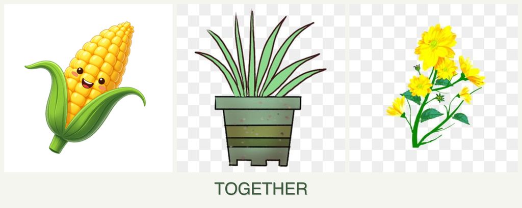Can you plant corn, lemongrass and calendula together?