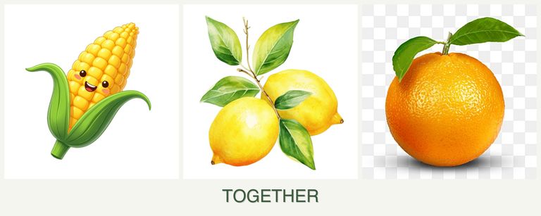 Can you plant corn, lemons and oranges together?