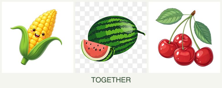 Can you plant corn, melons and cherries together?