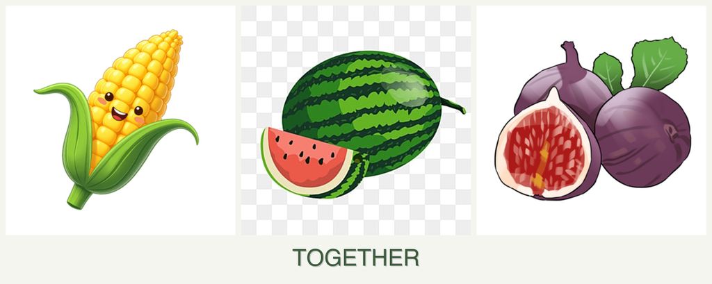 Can you plant corn, melons and figs together?