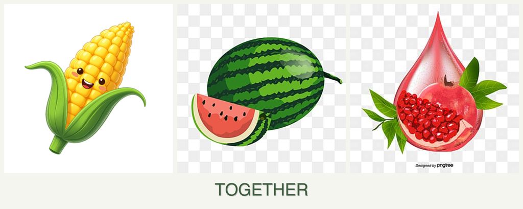 Can you plant corn, melons and pomegranates together?