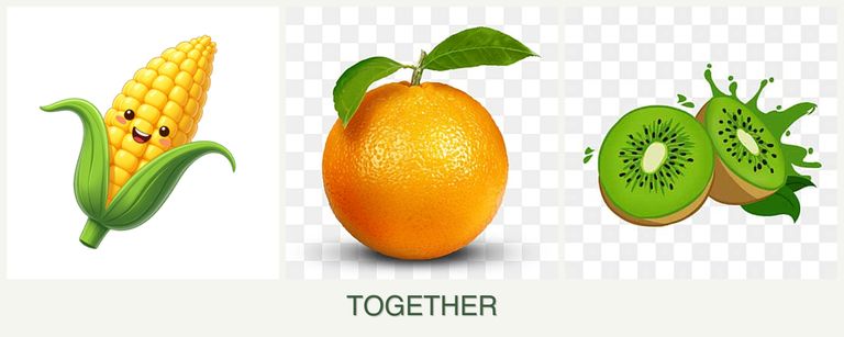 Can you plant corn, oranges and kiwi together?