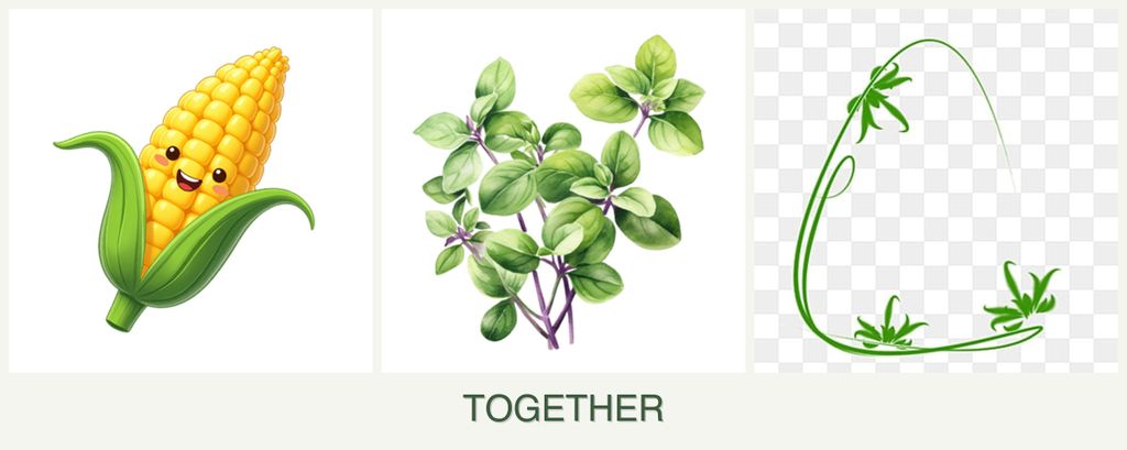 Can you plant corn, oregano and tarragon together?