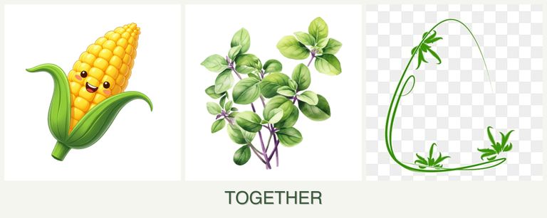 Can you plant corn, oregano and tarragon together?