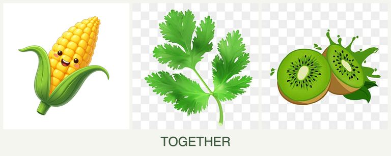 Can you plant corn, parsley and kiwi together?