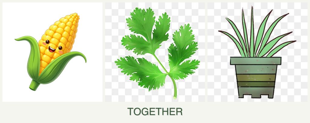 Can you plant corn, parsley and lemongrass together?