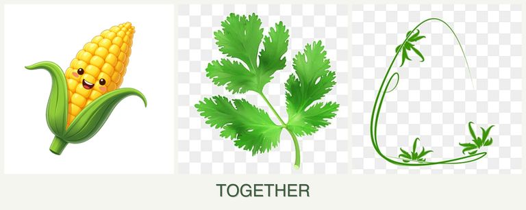 Can you plant corn, parsley and tarragon together?